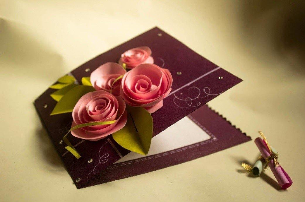 Pink Rose Greeting Card | Hobbies Stuff | Nirmeet